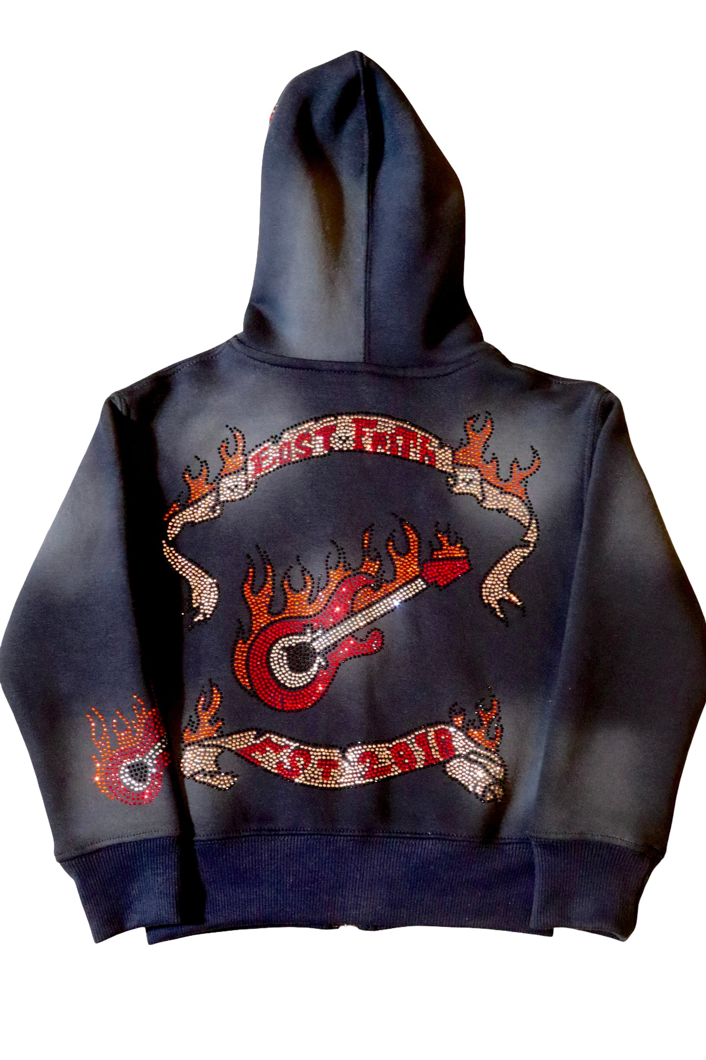 Studded Guitar Hoodie Kids (Deep Navy)