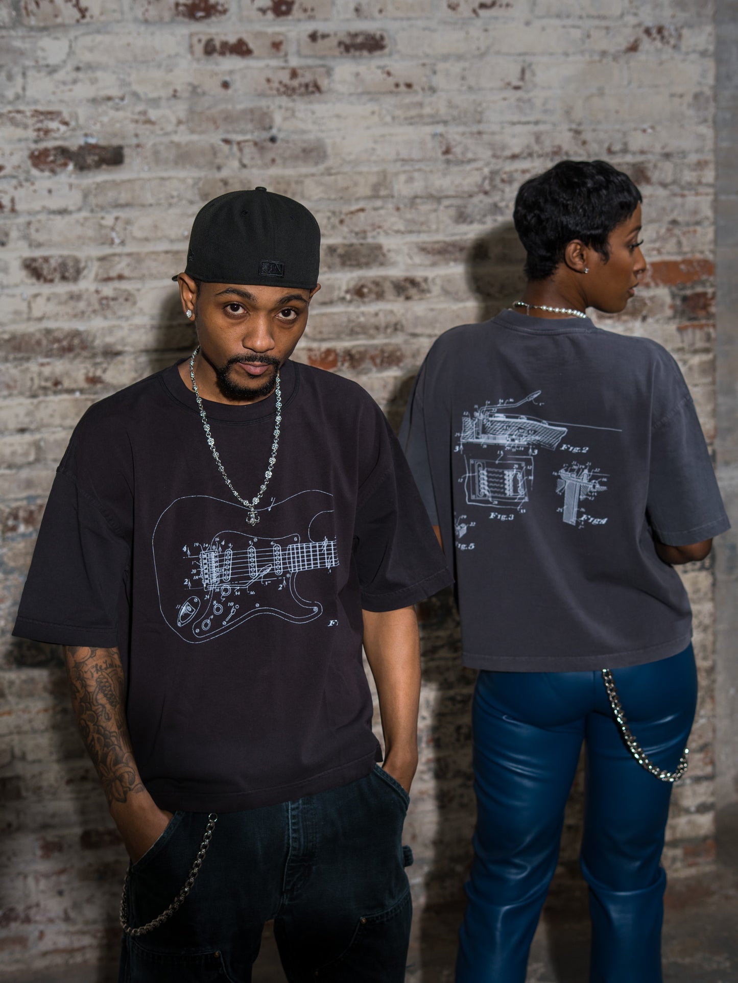 BLUE PRINT TEE
