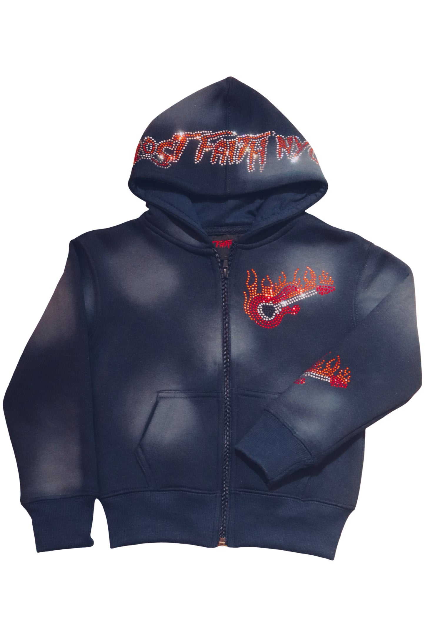 Studded Guitar Hoodie Kids (Deep Navy)