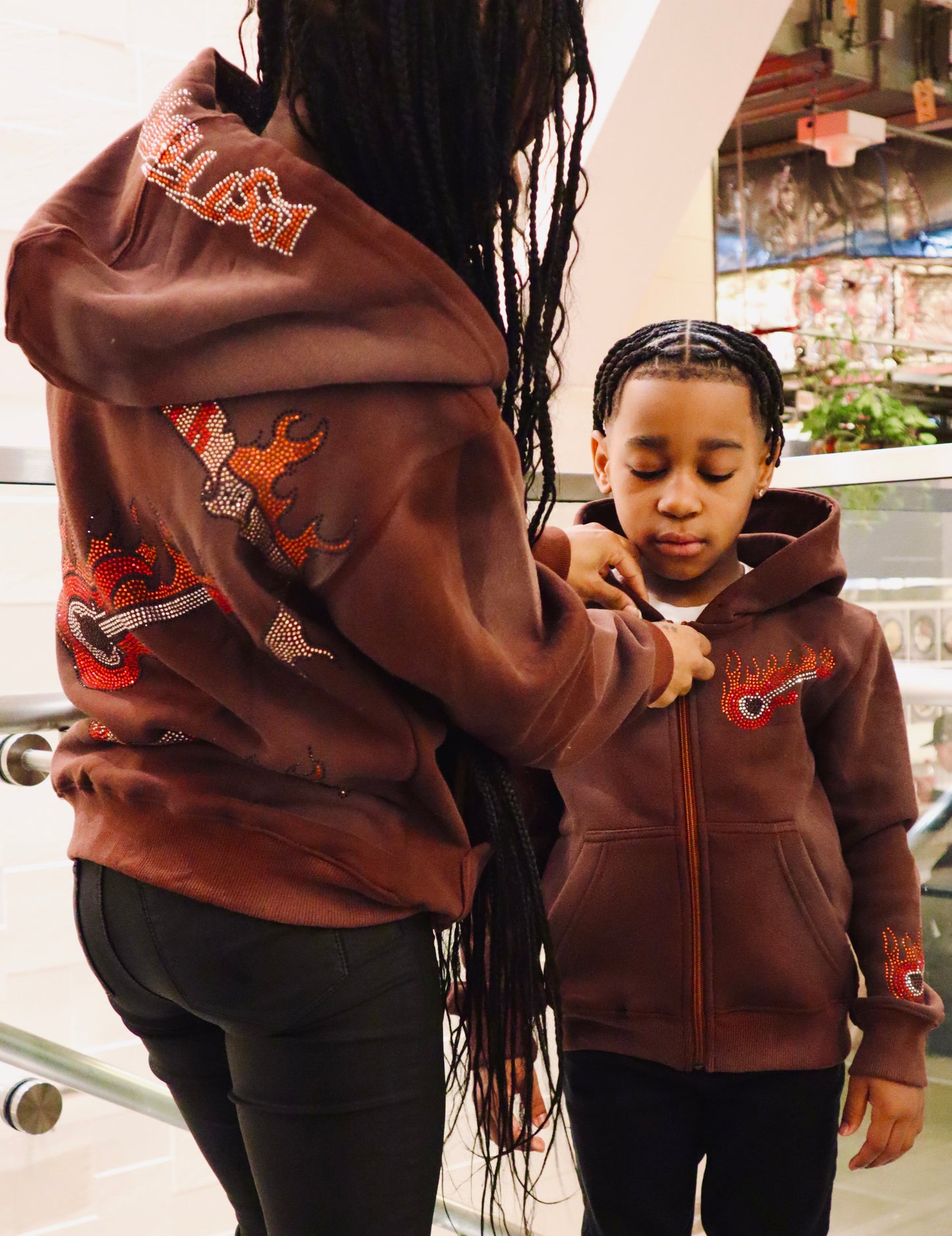 Studded Guitar Hoodie(Kids)