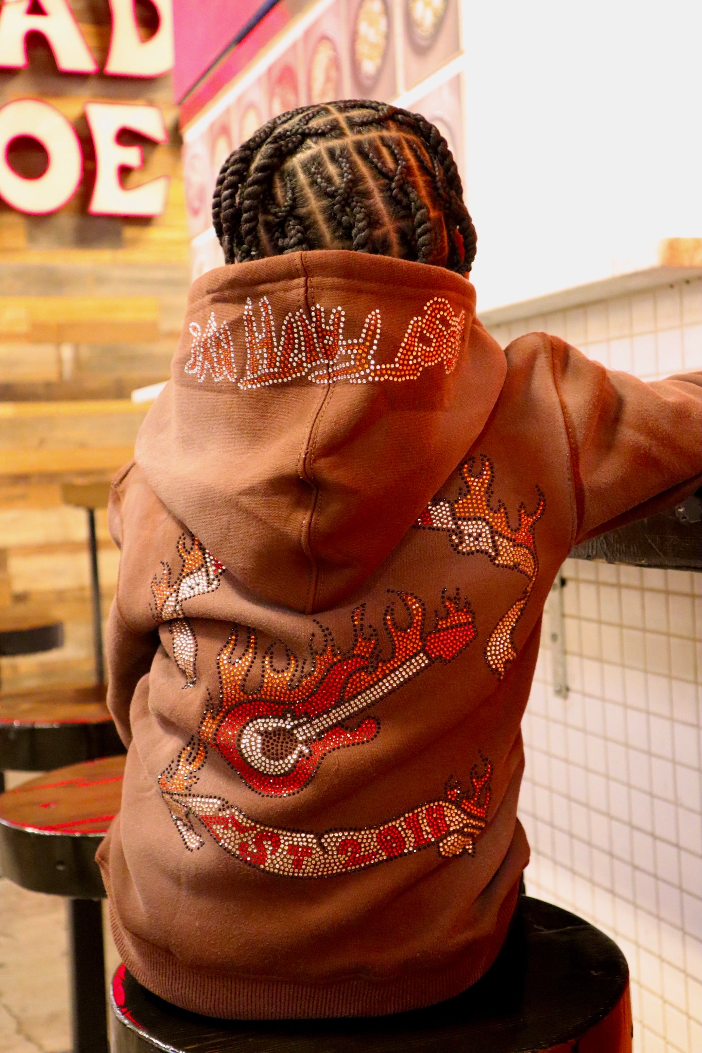 Studded Guitar Hoodie(Kids)
